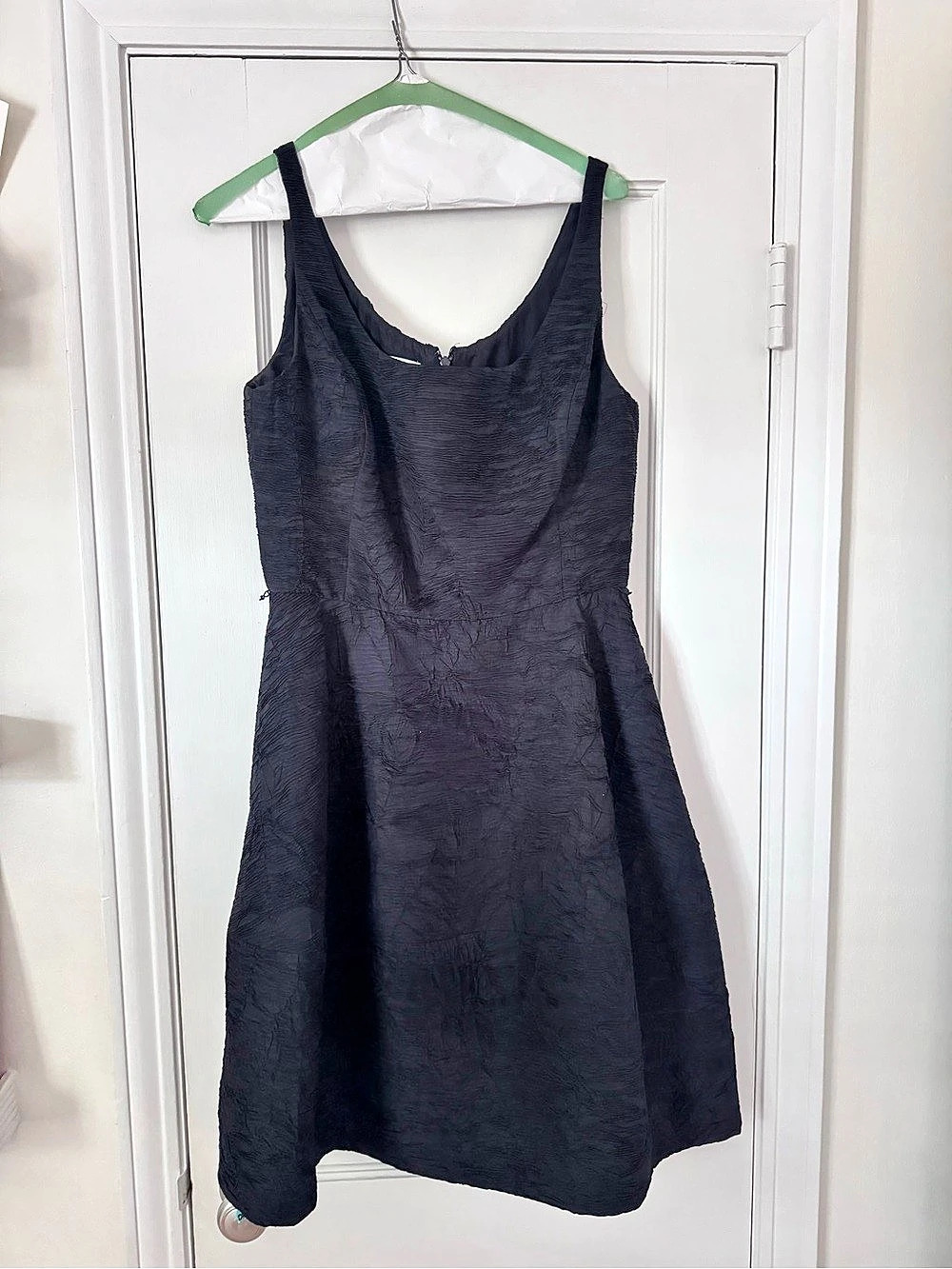 Oscar de La Renta Textured Mini Dress in Black Size 10